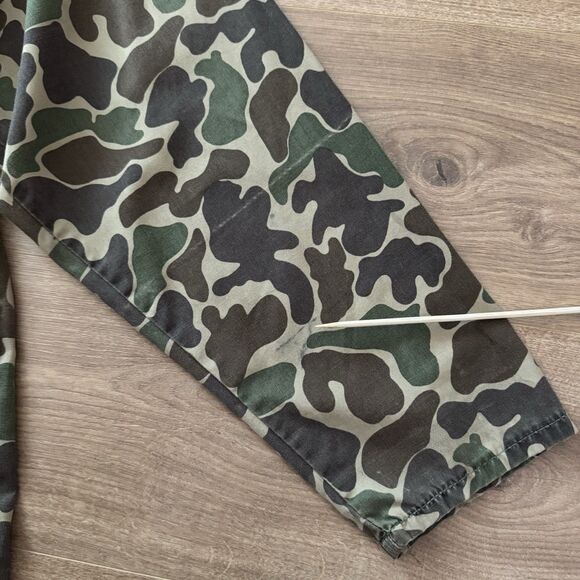 Vintage Saf-T-Bak Duck Camo Hunting Shirt Made in USA Size L Workwear - Picture 8 of 10